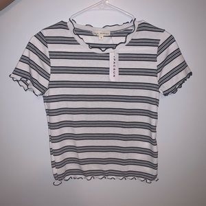 PACSUN STRIPPED CROP TOP